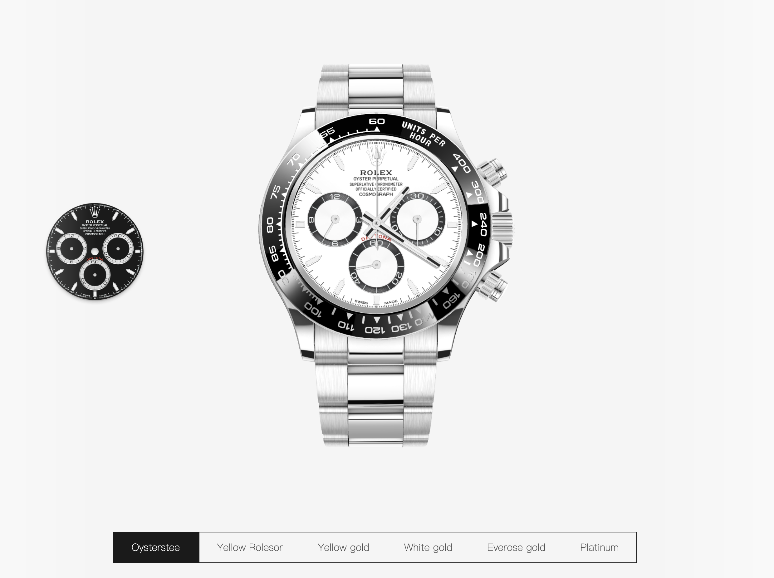Rolex Daytona — interactive 3D by Visionstar